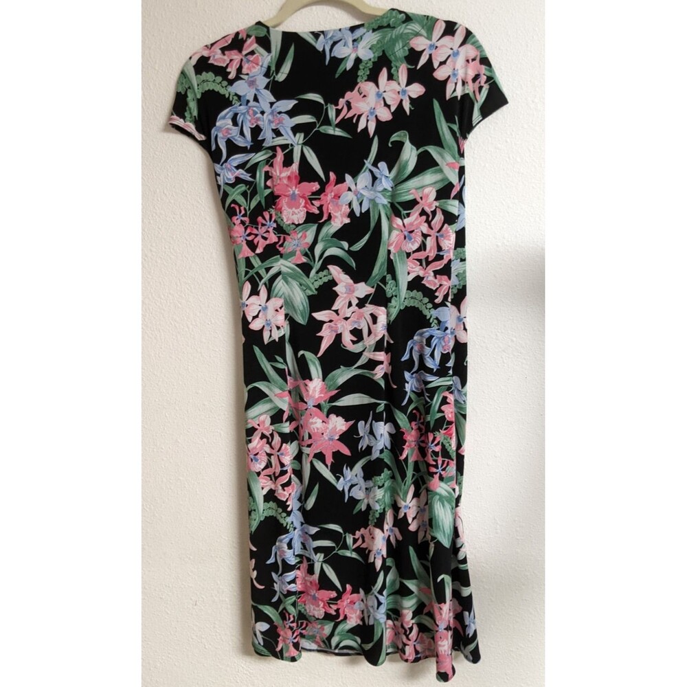 Tommy Bahama Women's Orchid Isle Faux Wrap Dress Tropical Classic Vacation Large - Picture 9 of 16